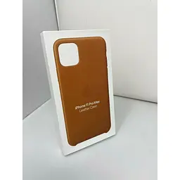 Оригінальний шкіряний чохол Apple Leather Case для iPhone 11 Pro Max (6.5") Saddle Brown (MX0D2ZM/A) - мініатюра 4