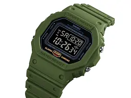 Наручний годинник чоловічий 1628 Military-Black Skmei acs0030668 - мініатюра 3