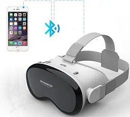 Окуляри віртуальної реальності Shinecon G18EB для смартфона з Hi-Fi навушниками (Білий) - мініатюра 3