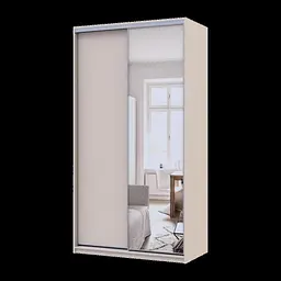 Шафа купе Doros Сіті Лайт Кашемір 1 ДСП / 1 дзеркало 120х60х225 (80736335)