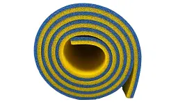 Килимок спортивний Poputchik 1800x500x10 мм синьо-жовтий (16-079-IS) - мініатюра 3