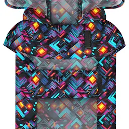 Дощовик-накидка з капюшоном для собак WAUDOG Clothes, малюнок "Нескінченні світи", XS, А 26-29 см, B 32-41 см, С 21-26 см - мініатюра 4
