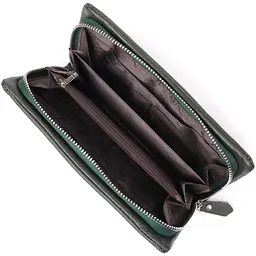 Стильний гаманець для жінок з відділенням під телефон ST Leather 23103 зелений - мініатюра 5