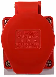 Розетка стаціонарна 32А P4 IP44 3P+PE ГС АСКО-УКРЕМ (A0080040005) - мініатюра 3