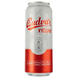 Упаковка пива Budweiser Budvar Бочкове світлого 4% 12 л з/б (0.5 л х 24 шт.) - мініатюра 2