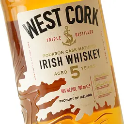 Віскі West Cork Bourbon Cask Blended Irish Whisky 40% 0.7 л - мініатюра 5