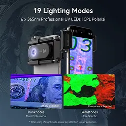 Мікроскоп для смартфона APEXEL APL-MS300 з 300X збільшенням та LED підсвіткою кліпса лінза на камеру (SKU-148) - мініатюра 6