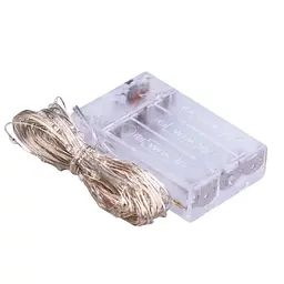 Гірлянда Роса GarlandoPro нитка GarlandoPro 100 LED довжина 10 м на батарейках, мультиколор (1733027ML) - мініатюра 7