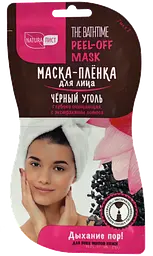 Маска-плівка для обличчя Чорне вугілля Natura Лист глибокоочисна