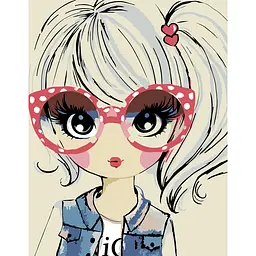 Картина за номерами Rosa Start Cute Girl 35х45 см (4823098514220)
