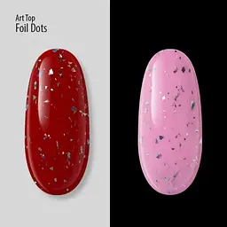 Топ PNB Foil Dots No Whipe UV/LED фольгированние частички 8 мл - мініатюра 4