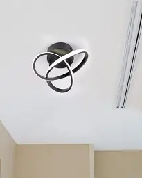 Люстра Goldlux 329677 Oskar LED 1x15W 4000K 1850Lm IP20 чорна - мініатюра 2