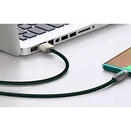 Кабель Baseus Display Fast Charging Cable USB to Type-C 66W 2m CASX020106 Green - мініатюра 6