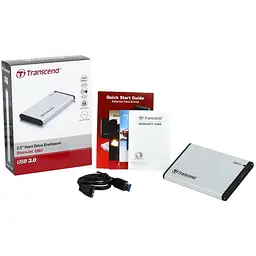 Зовнішня кишеня Transcend StoreJet 25S3 для HDD/SSD 2.5" SATA to USB 3.0 Aluminum TS0GSJ25S3 [69865] - мініатюра 6