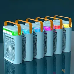 Вентилятор настільний FZM-04 з живленням від USB та функцією зволоження синій - мініатюра 4