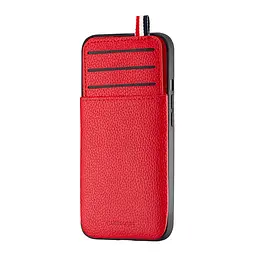 Чохол Jinduka Leather Pocket iPhone 13 Red - мініатюра 4