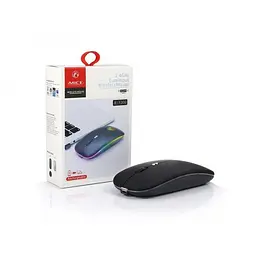 Миша бездротова акумуляторна iMACE Е-1300 USB 2.4 ГГц з підсвіткою Чорна