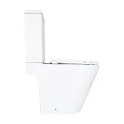 Унітаз підлоговий Qtap Dove Rimless безобідковий з сидінням Soft-close White QT06228380BW, Білий - мініатюра 4