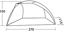 Намет пляжний Easy Camp Beach Grey/Sand (120429) - мініатюра 3