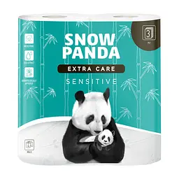 Туалетний папір Сніжна Панда Extra Care Sensitive 3 шари 4 рулони (4820183970671)