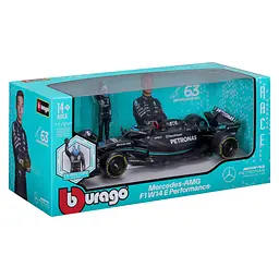 Автомодель з фігуркою Bburago Mercedes-AMG F1 W14 E Performance 1:24 в асортименті (18-28037) - мініатюра 6