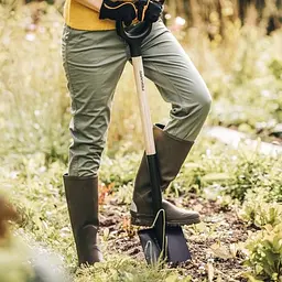 Лопата з дерев'яною ручкою Fiskars Solid™ (1066721) - мініатюра 8