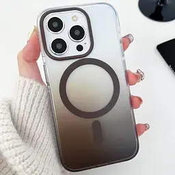 Чохол TPU+PC Phantom with MagSafe для Apple iPhone 16 Pro (6.3) Grey - мініатюра 2