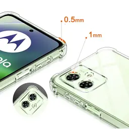 Чохол до мобільного телефона BeCover Anti-Shock Motorola Moto G55 Clear (712780) - мініатюра 4