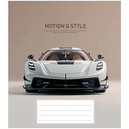 Зошит загальний Школярик на скобі у клітинку 36 аркушів Motion and style-4 (036-3692K) 