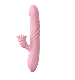 Вібратор Angelia, USB 3 Functions Of Thrusting, 20 Vibrations Flesh - мініатюра 3