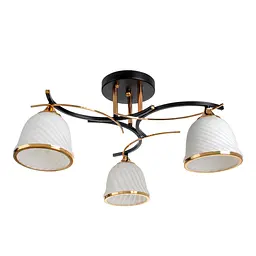 Люстра стельова Brille в спальню E27 60W BK (LK-710S/3)