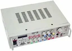 Підсилювач звуку Bluetooth 4,0 USB/SD/FM/MP3 150W+150W 2х канальний з пультом стереопідсилювач для колонок з караоке 220V та 12V UKC AMP-313 - мініатюра 3