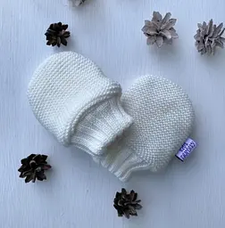 Рукавиці для малюків "Мішутка" зріст 62 - 68 см (3-6 міс.) Kid's Fantasy Молочний