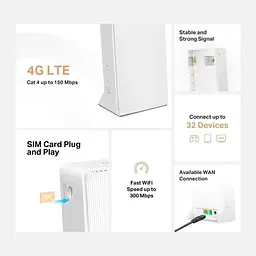 Маршрутизатор Mercusys 4G LTE MERCUSYS, MB110- 4G MB110-4G (MB110-4G) - мініатюра 6