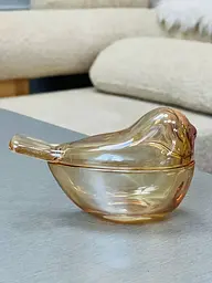 Конфітюрниця 7x12x5,5 см "Золота пташка" - мініатюра 2