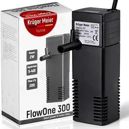 Внутрішній фільтр Kruger Meier FlowOne 300 для акваріумів 5-40 літрів - мініатюра 7