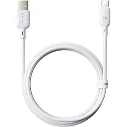 Кабель Baseus Silky Series USB-A to USB-C 100W 1m White (P10377703213-00) [155535] - мініатюра 4