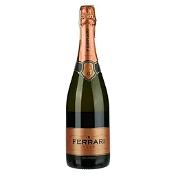Вино игристое Ferrari Rose Brut, рожеве, брют, 0,75 л, у подарунковій упаковці - мініатюра 2