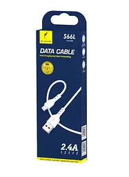 Кабель SkyDolphin S66L USB - Lightning (M/M), 1 м, Білий (SDUSB-000647)