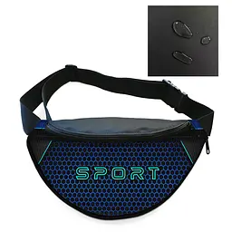 Сумка-бананка чоловіча/жіноча Sport 32×16 см з розширювачем поясна сумка або сумка через плече (02874)