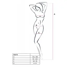 Бодістокінг з доступом до інтимних місць Passion BS078 white - мініатюра 3