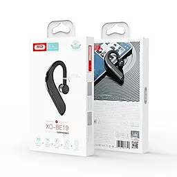 Бездротовий мононавушник гарнітура розмовна XO BE19 Bluetooth чорна - мініатюра 3