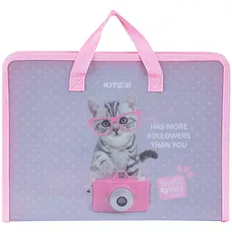 Папка-портфель Kite Studio Pets на блискавці A4 (SP24-202)
