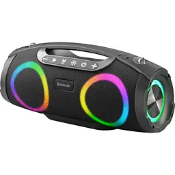 Акустична система 1.0 Defender Beatbox 30, 30Вт Bluetooth/RGB/FM/USB/TF/AUX/TWS чорна - мініатюра 2