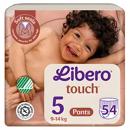 Подгузники-трусики Libero Touch Pants 5 (9-14 кг) 54 шт.