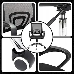 Офісне крісло Yato Middle Black (100006) - мініатюра 8