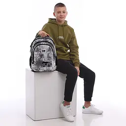 Рюкзак GoPack Teens 162M-3 Сірий (GO26-162M-3) - мініатюра 18