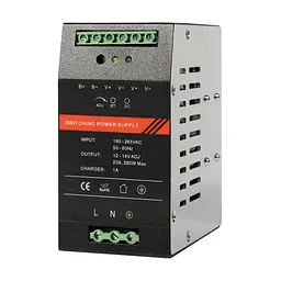 Джерело безперебійного живлення Kraft PSU-1220DIN з кріпленням на DIN-рейку (43-00110) - мініатюра 1