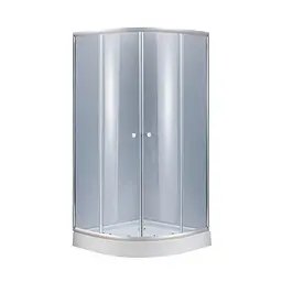 Душова кабіна Lidz Latwa SC90x90.SAT.LOW.GR, скло тон. 4 мм + Lidz Душовий піддон Kapielka ST90x90x15, Універсальна, тонований