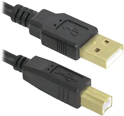 Кабель Defender USB AM-BM 3.0 м чорний USB04-10PRO